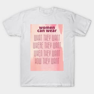 Women Can Wear T-Shirt